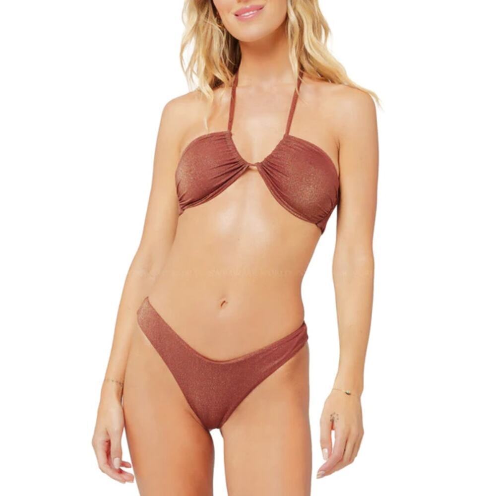L*Space Shimmer Cabana Bikini Bottom Bitsy Small